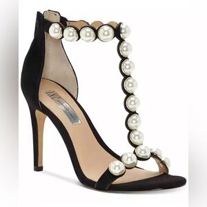 I.N.C International Concepts Raechelle T-Strap Dress Sandals, Black 9